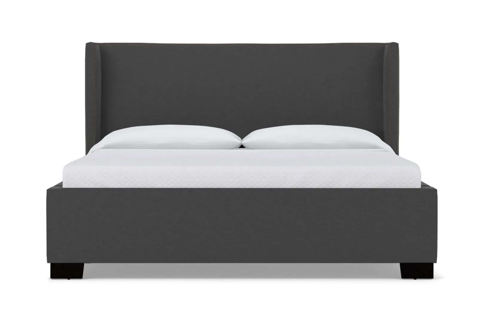 Everett Upholstered Bed :: Leg Finish: Espresso / Size: King