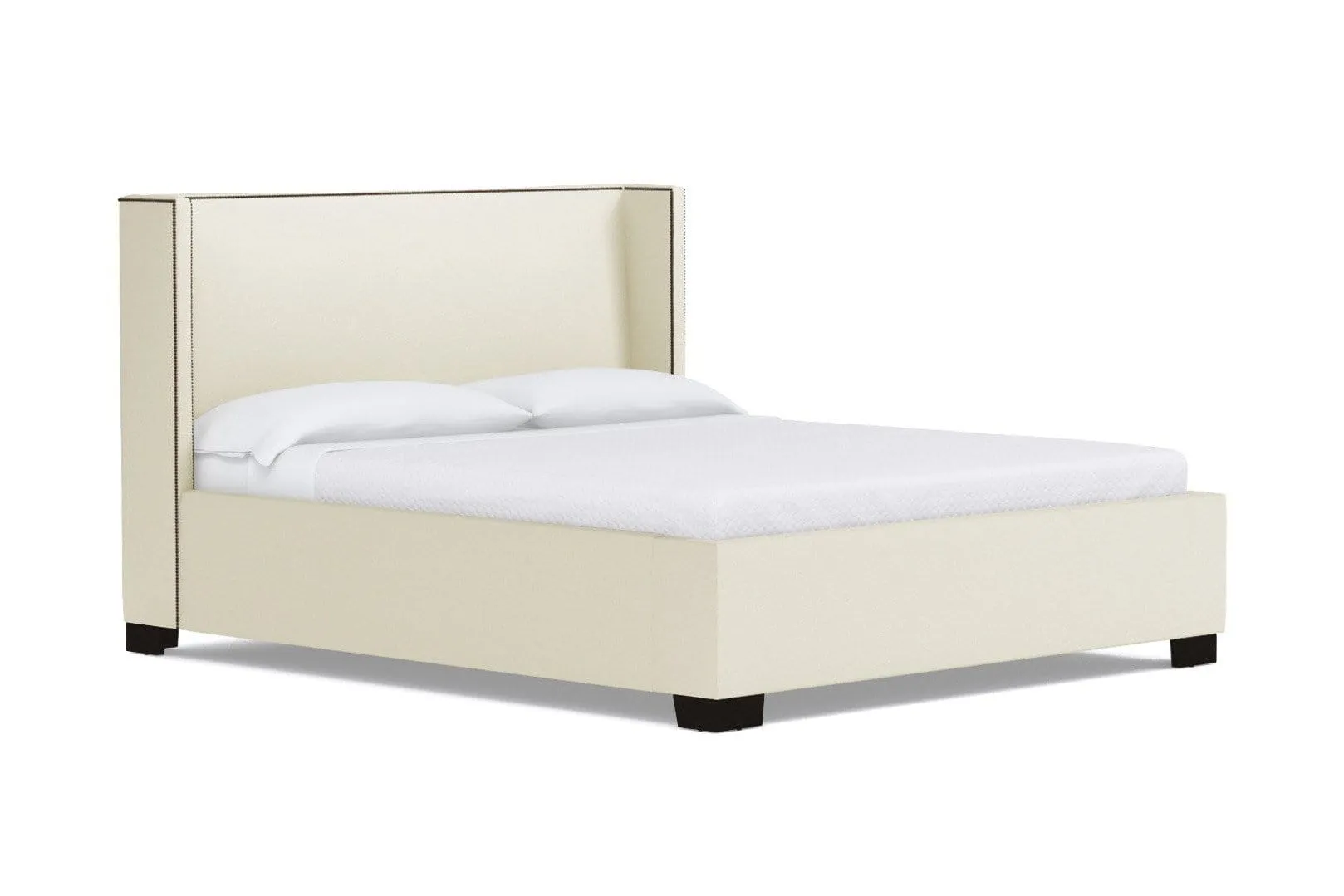 Everett Upholstered Bed :: Leg Finish: Espresso / Size: King