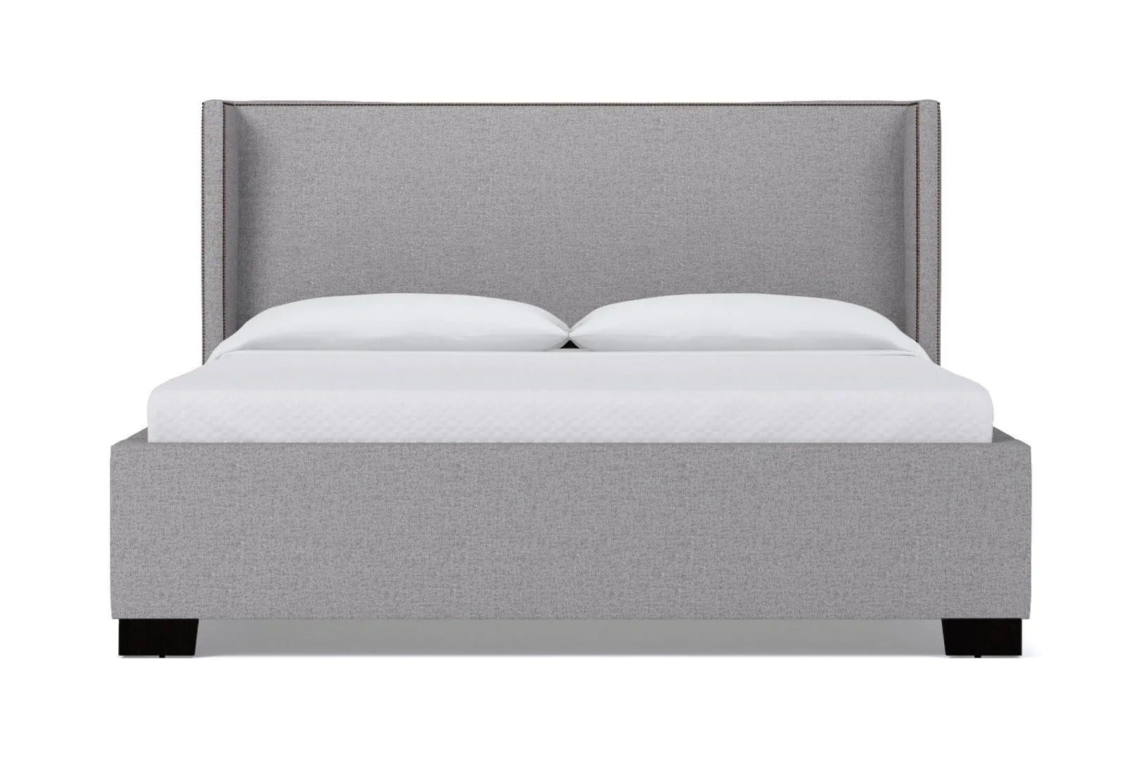 Everett Upholstered Bed :: Leg Finish: Espresso / Size: King