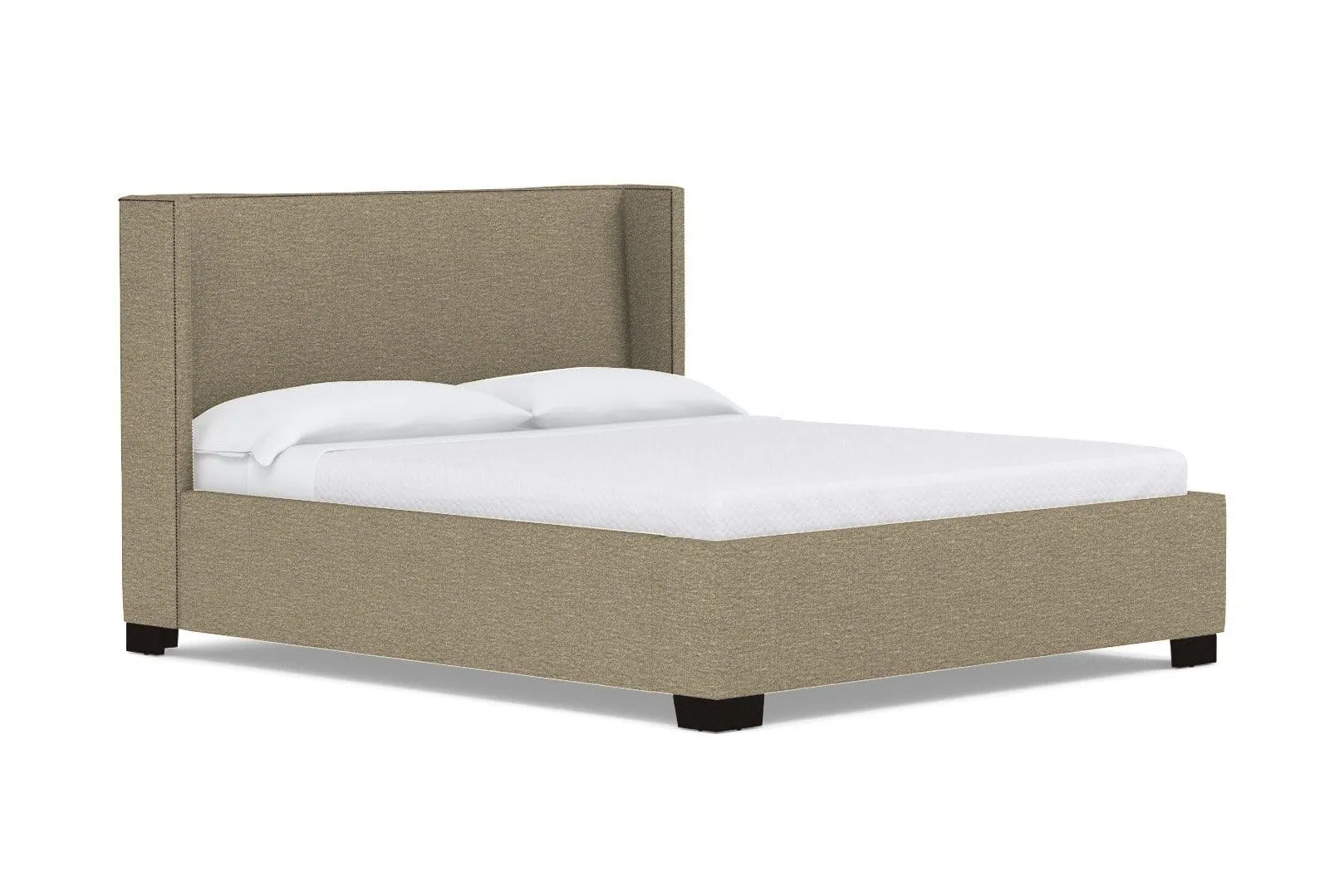 Everett Upholstered Bed :: Leg Finish: Espresso / Size: King