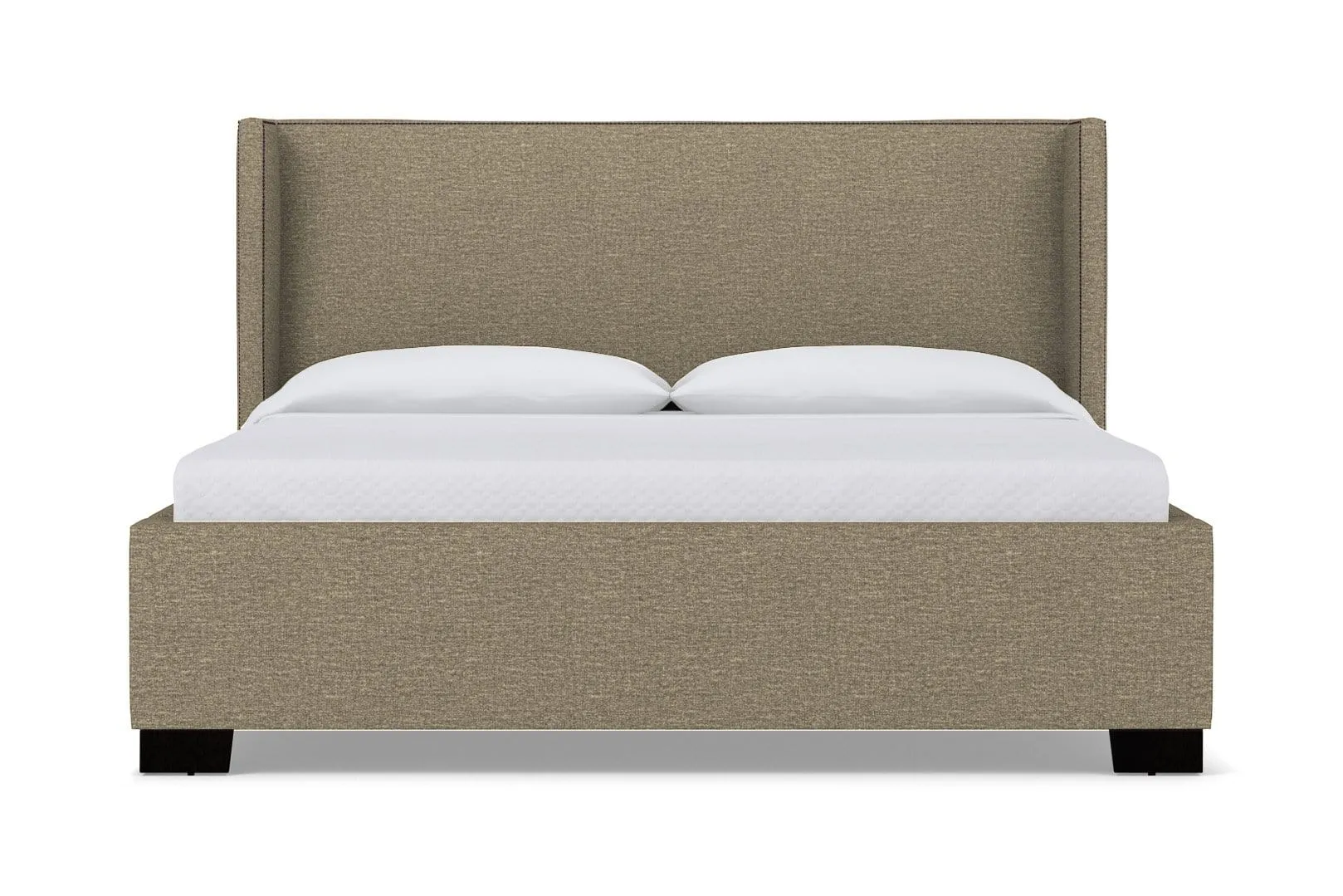 Everett Upholstered Bed :: Leg Finish: Espresso / Size: King