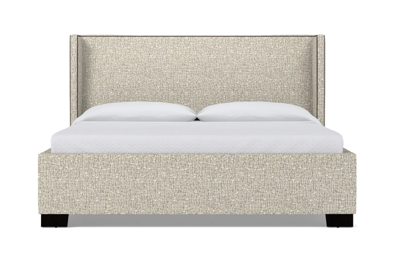 Everett Upholstered Bed :: Leg Finish: Espresso / Size: King