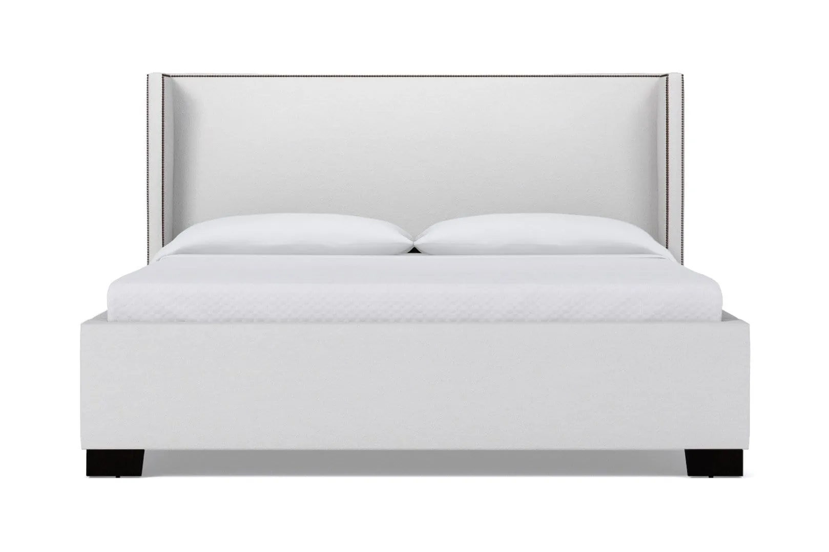 Everett Upholstered Bed :: Leg Finish: Espresso / Size: King