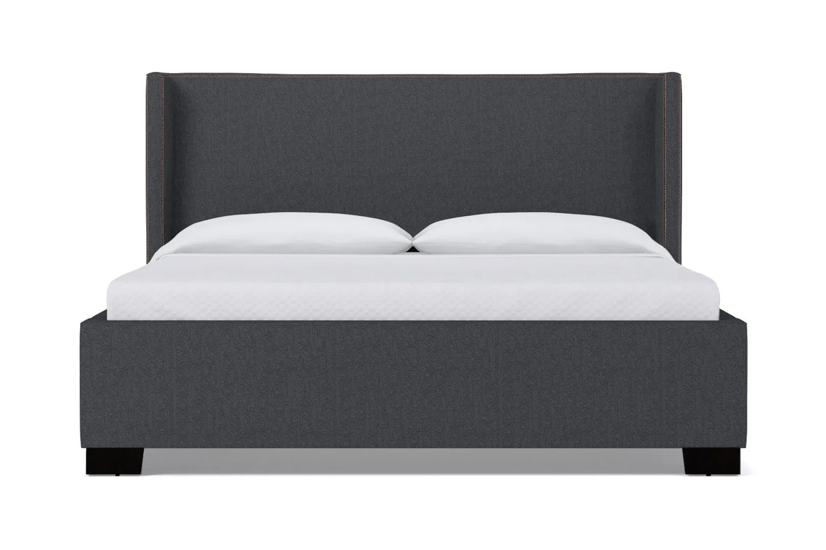 Everett Upholstered Bed :: Leg Finish: Espresso / Size: King