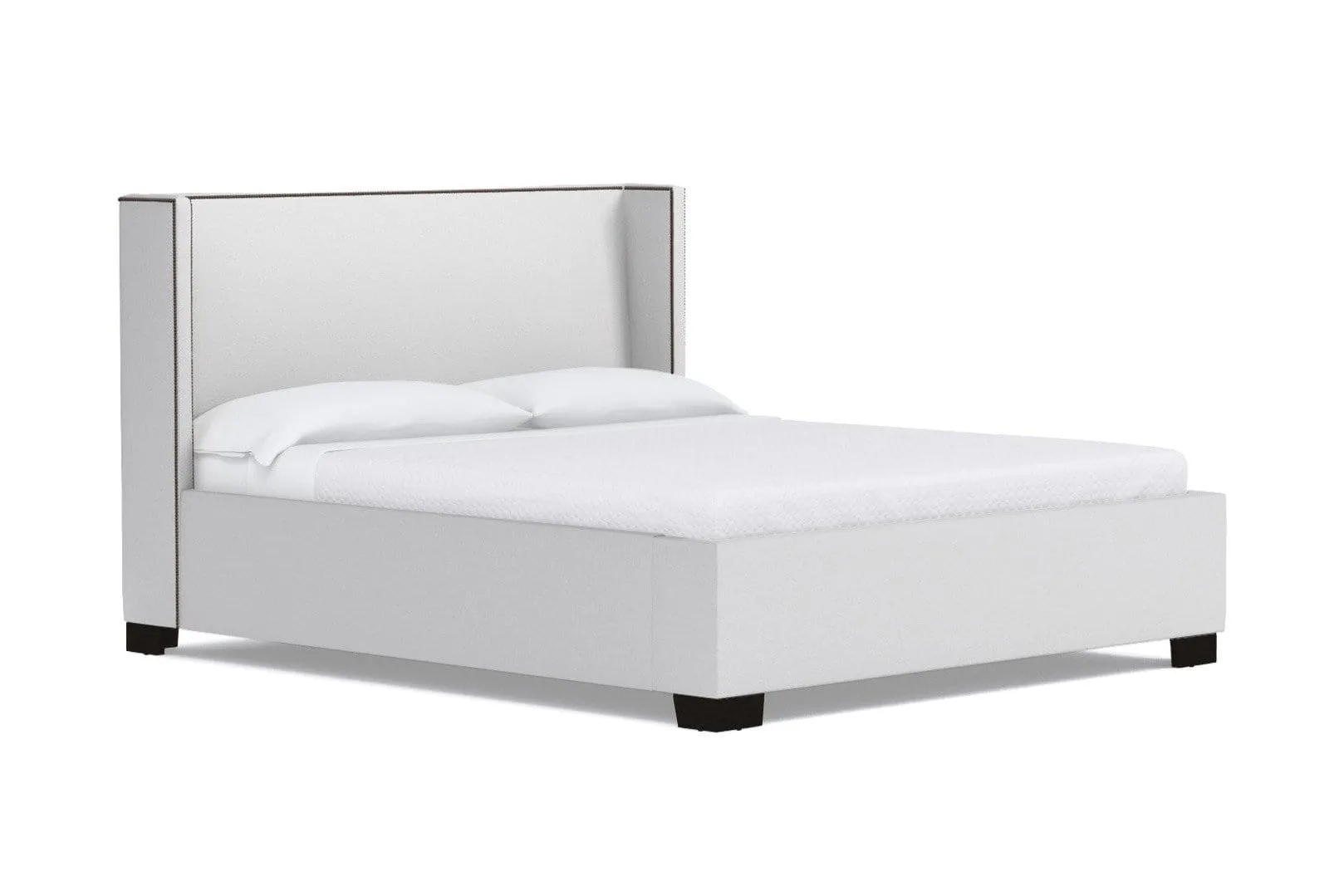 Everett Upholstered Bed :: Leg Finish: Espresso / Size: King