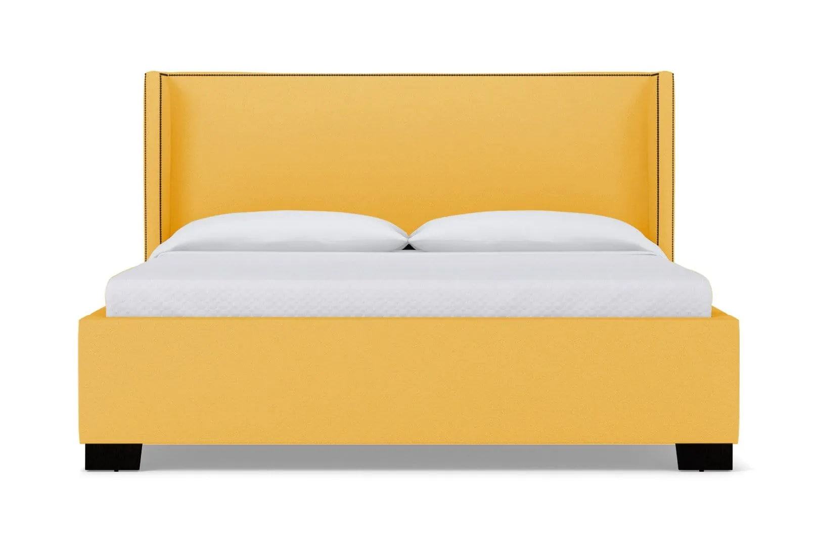 Everett Upholstered Bed :: Leg Finish: Espresso / Size: Queen Size