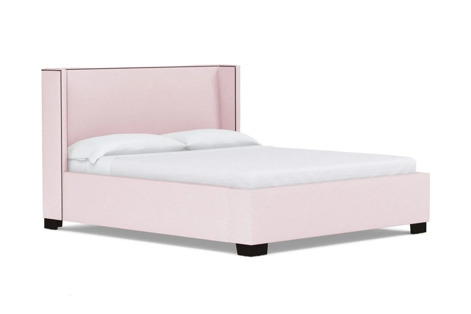 Everett Upholstered Bed :: Leg Finish: Espresso / Size: Queen Size