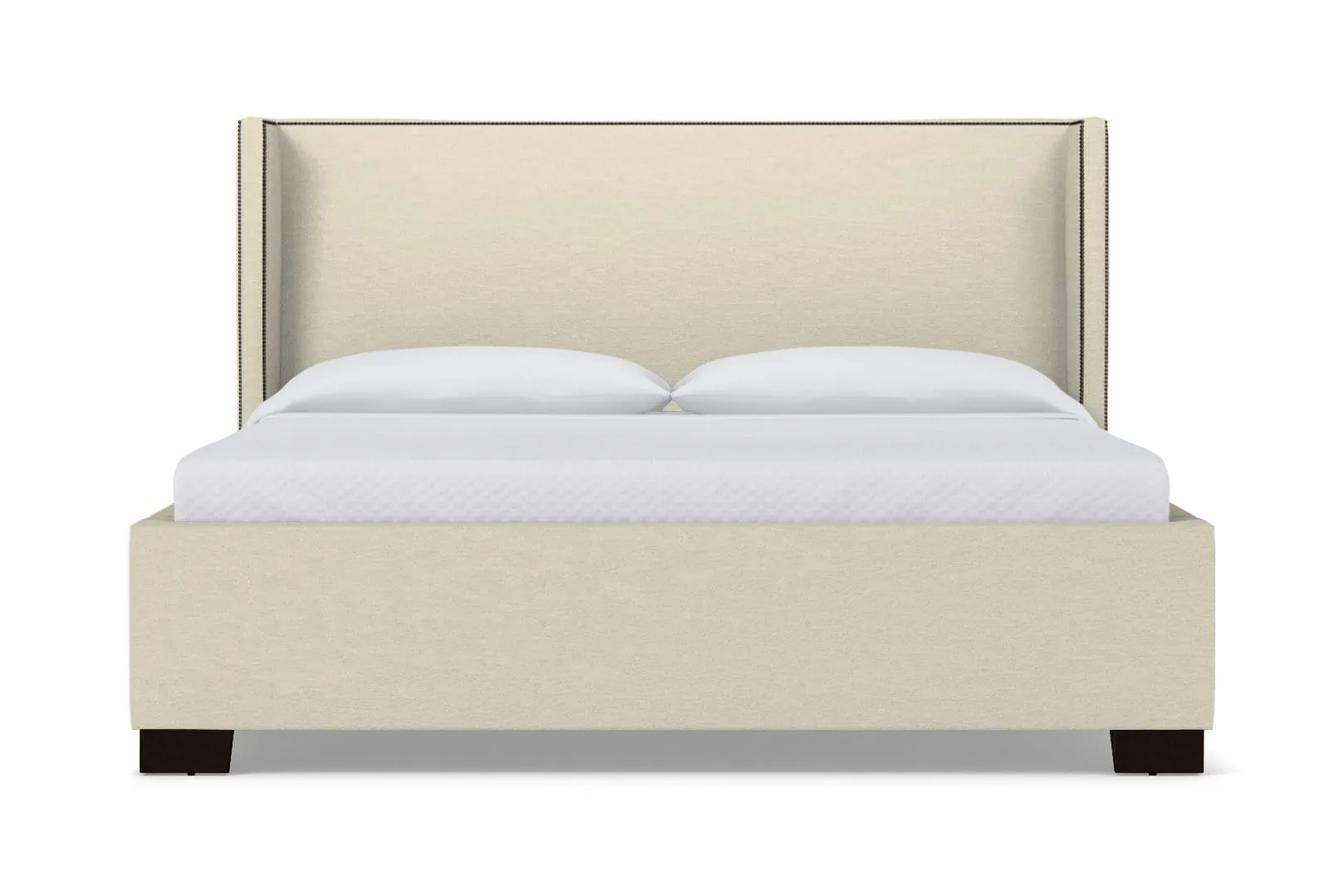 Everett Upholstered Bed :: Leg Finish: Espresso / Size: Queen Size