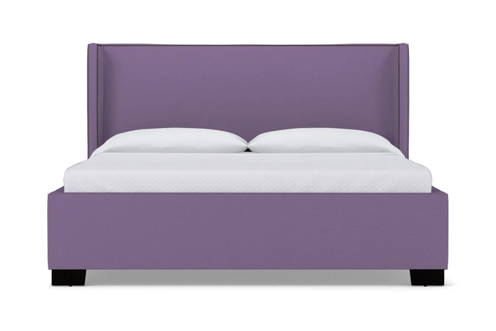 Everett Upholstered Bed :: Leg Finish: Espresso / Size: Queen Size