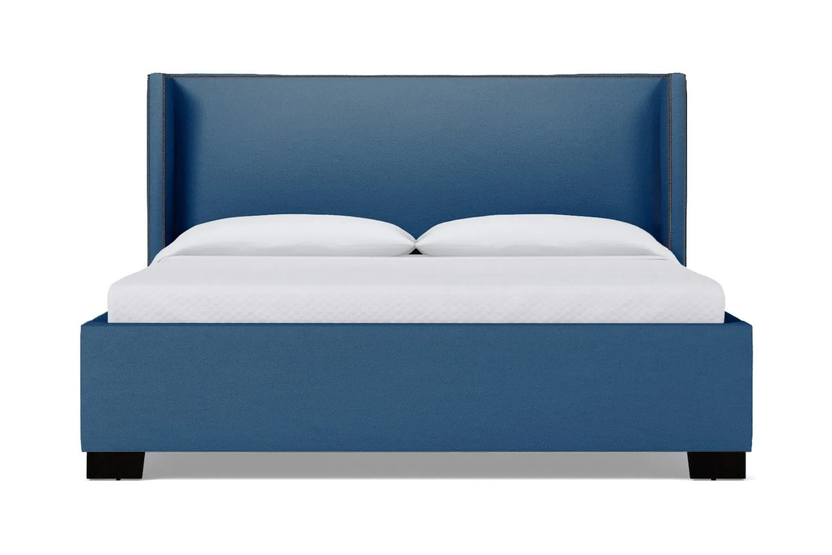 Everett Upholstered Bed :: Leg Finish: Espresso / Size: Queen Size