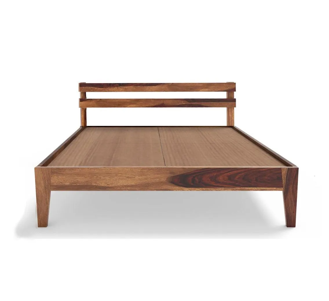 FABIA BED QUEEN Sheesham Wood (Honey Finish)