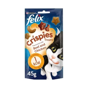 Felix Goody Bag Crispies Beef Chicken 45gm (Pack of 8)