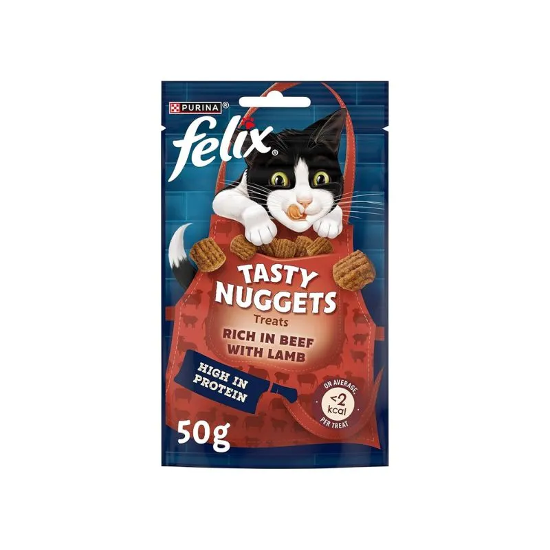 Felix Goody Bag Nuggets Beef Lamb 50gm (Pack of 8)