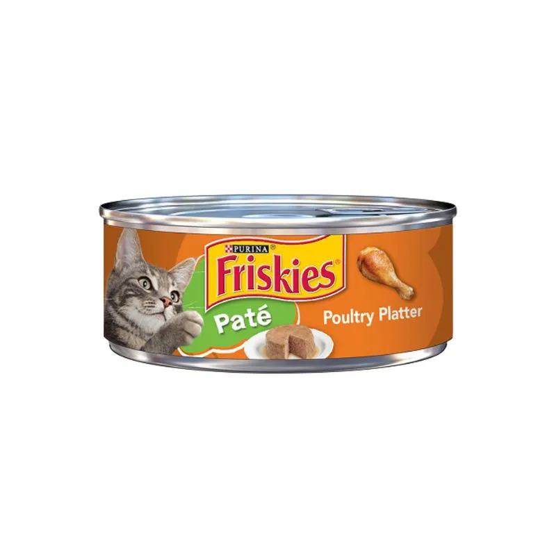 Friskies Pate Poultry Platter Wet Cat Food 156 gm