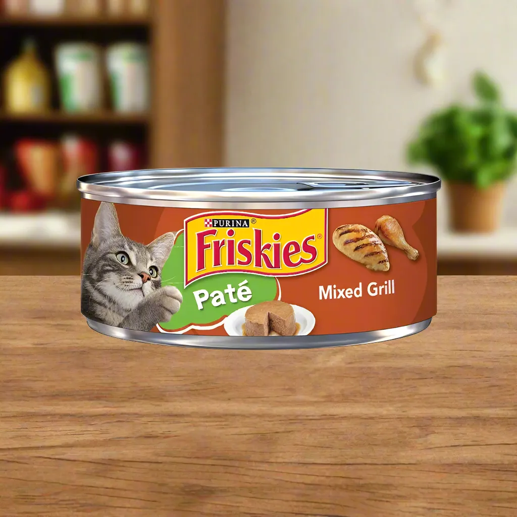 Friskies Tin Mixed Grill Adult Wet Cat Food 156gm