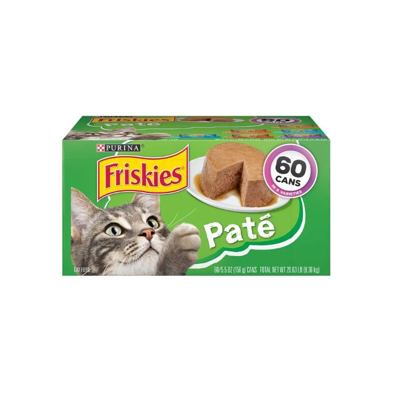 Friskies Tin Pate Variety 5.5oz (Pack of 60)