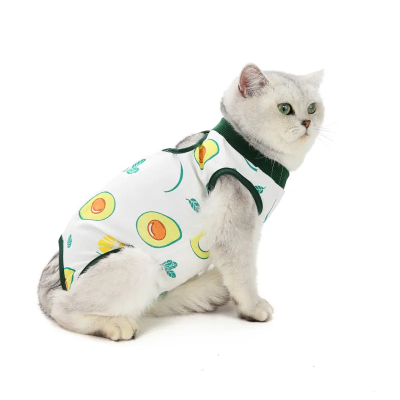 Fruit pattern pet clothing cat sterilization suit cloth