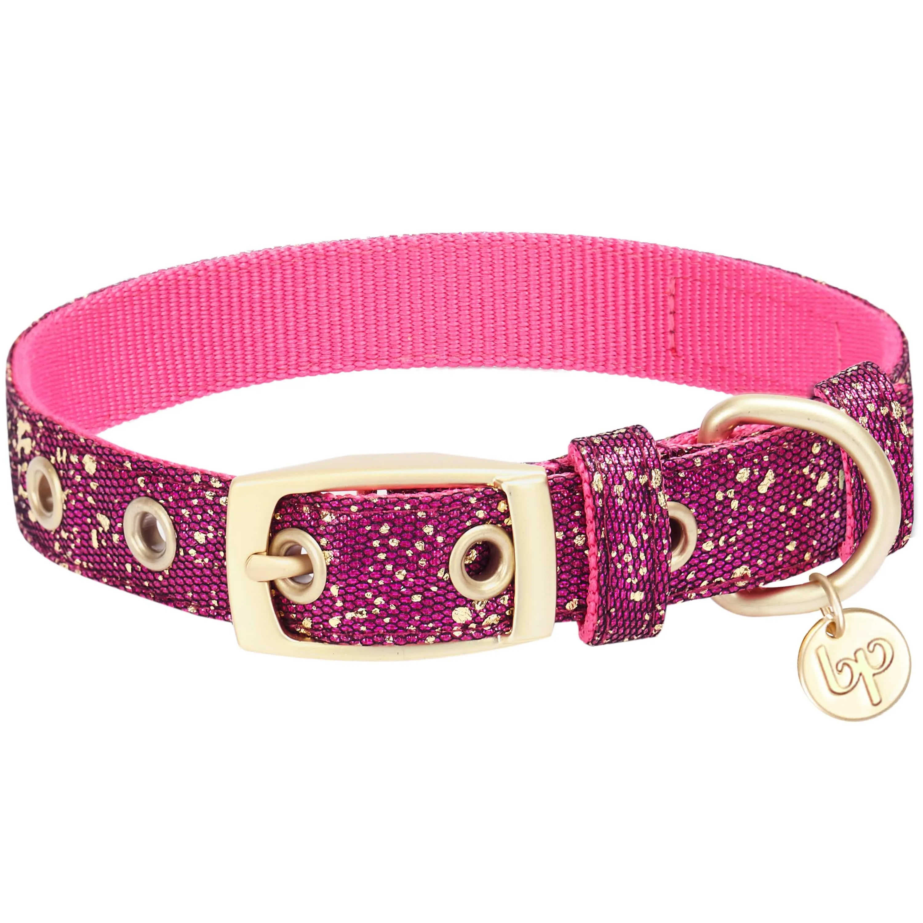 Glam Life Gold Stamping Lace Dog Collar