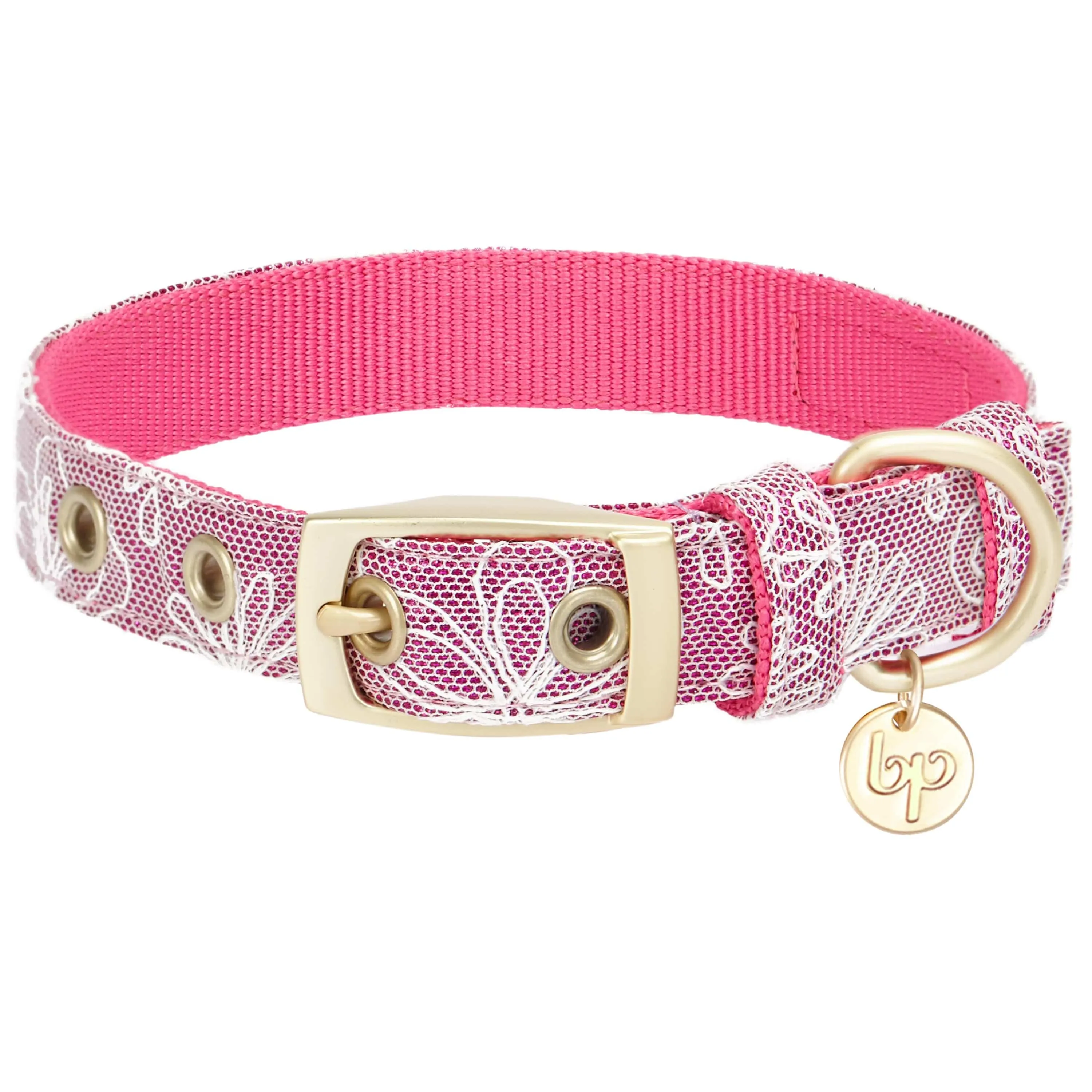 Glam Life Gold Stamping Lace Dog Collar