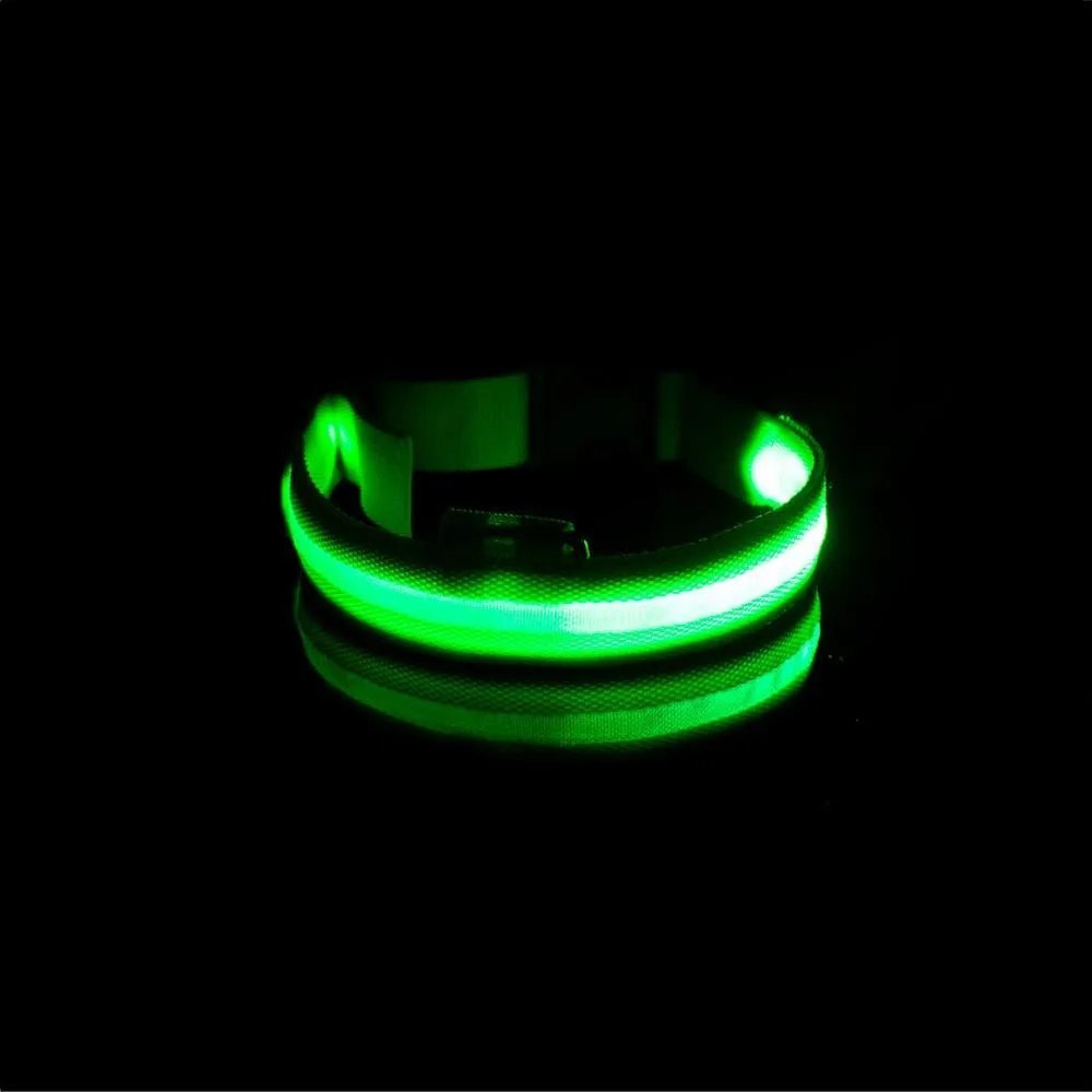 Glow in the Dark LED Dog Collars/Anti-Lost Avoid Accident Collar For Dogs