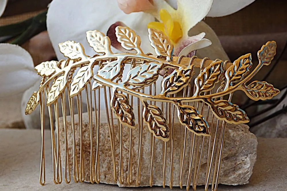 Gold Hair Comb