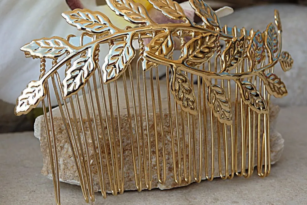 Gold Hair Comb