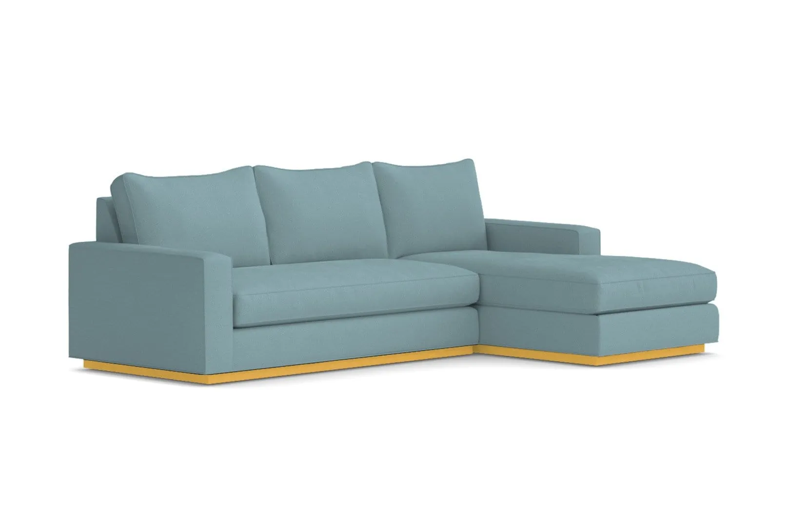 Harper 2pc Sleeper Sectional :: Leg Finish: Natural / Sleeper Option: Memory Foam Mattress / Configuration: RAF - Chaise on the Right