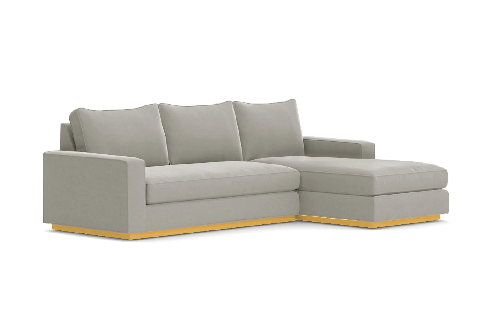 Harper 2pc Sleeper Sectional :: Leg Finish: Natural / Sleeper Option: Memory Foam Mattress / Configuration: RAF - Chaise on the Right