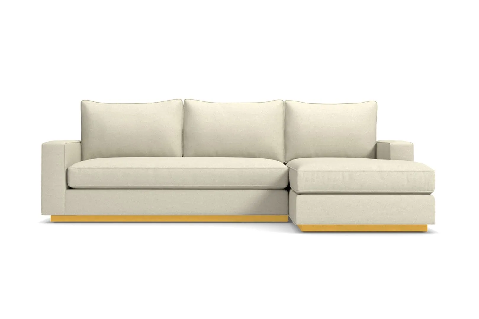 Harper 2pc Sleeper Sectional :: Leg Finish: Natural / Sleeper Option: Memory Foam Mattress / Configuration: RAF - Chaise on the Right