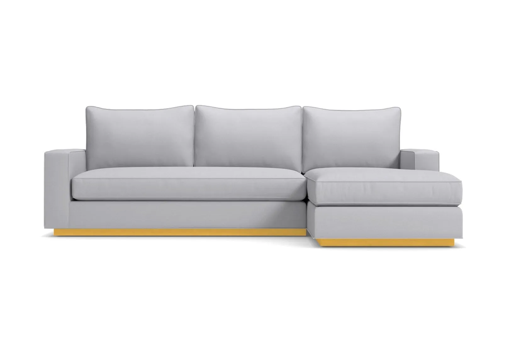 Harper 2pc Sleeper Sectional :: Leg Finish: Natural / Sleeper Option: Memory Foam Mattress / Configuration: RAF - Chaise on the Right