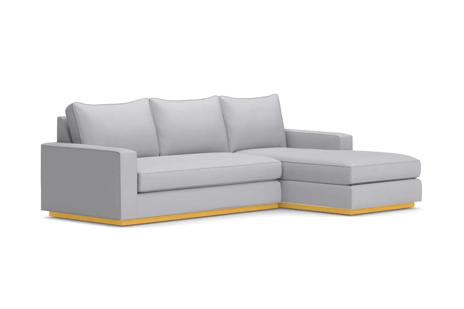 Harper 2pc Sleeper Sectional :: Leg Finish: Natural / Sleeper Option: Memory Foam Mattress / Configuration: RAF - Chaise on the Right