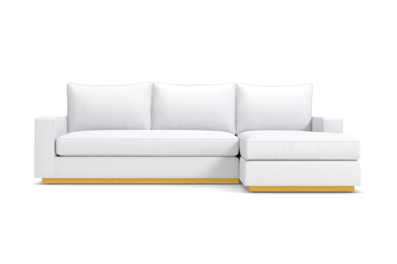 Harper 2pc Sleeper Sectional :: Leg Finish: Natural / Sleeper Option: Memory Foam Mattress / Configuration: RAF - Chaise on the Right