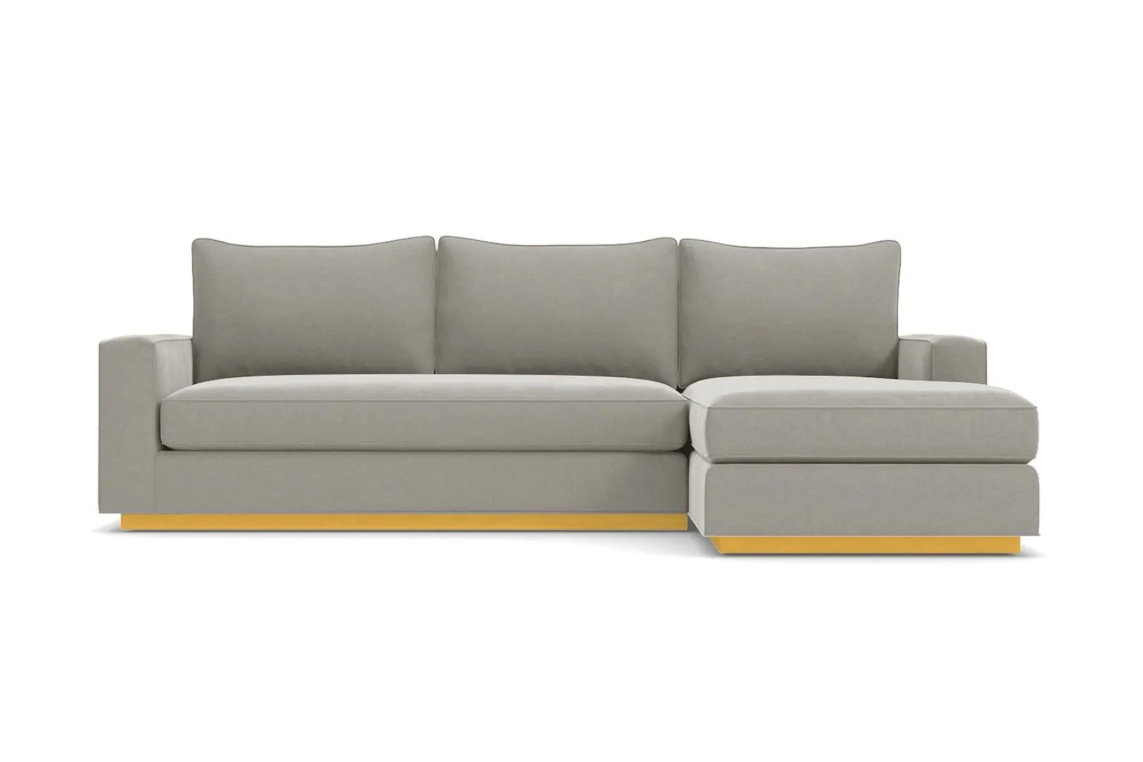 Harper 2pc Sleeper Sectional :: Leg Finish: Natural / Sleeper Option: Memory Foam Mattress / Configuration: RAF - Chaise on the Right