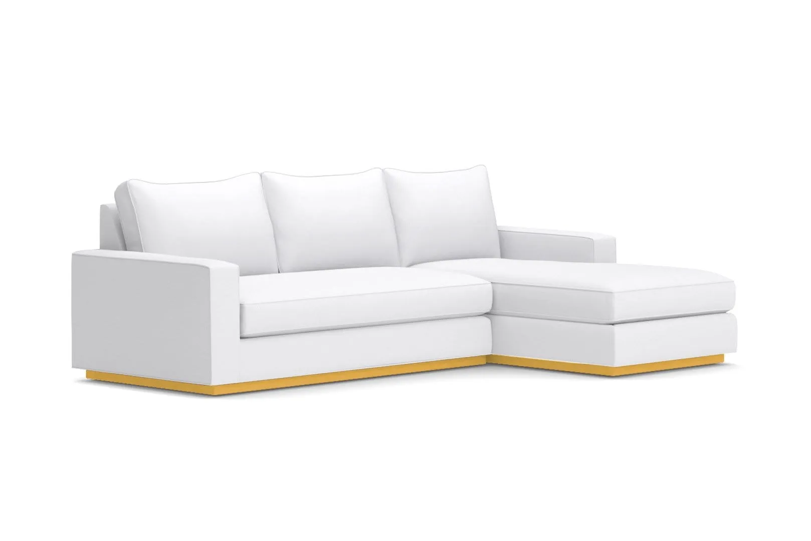 Harper 2pc Sleeper Sectional :: Leg Finish: Natural / Sleeper Option: Memory Foam Mattress / Configuration: RAF - Chaise on the Right