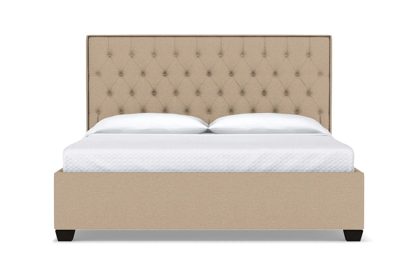 Huntley Drive Upholstered Bed :: Leg Finish: Espresso / Size: Queen Size