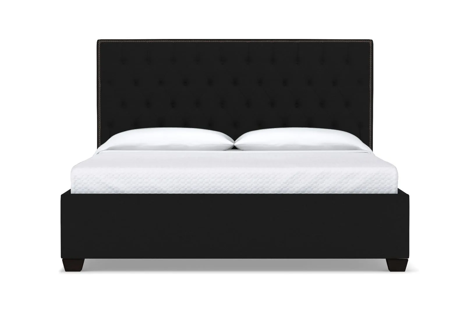 Huntley Drive Upholstered Bed :: Leg Finish: Espresso / Size: Queen Size