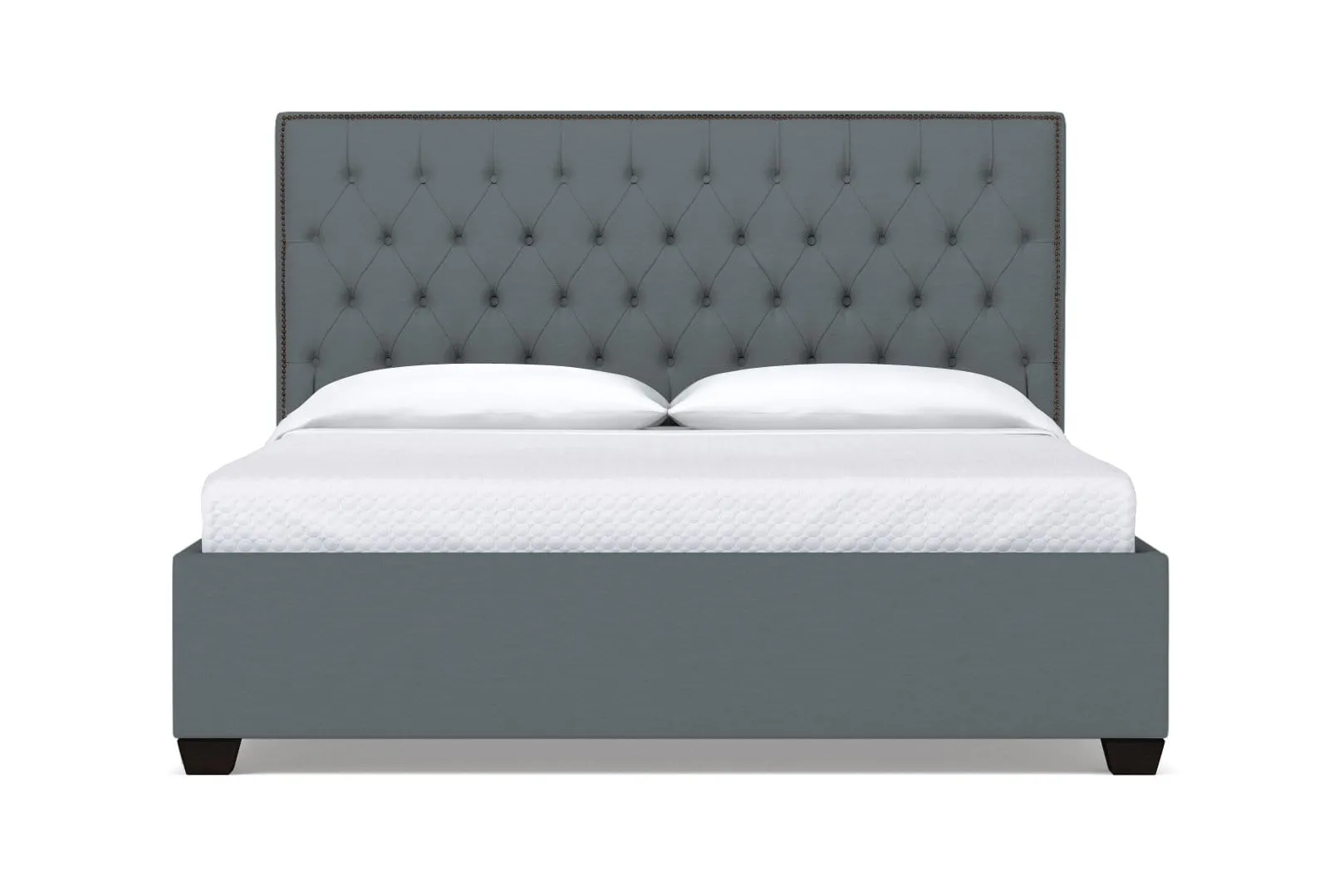 Huntley Drive Upholstered Bed :: Leg Finish: Espresso / Size: Queen Size