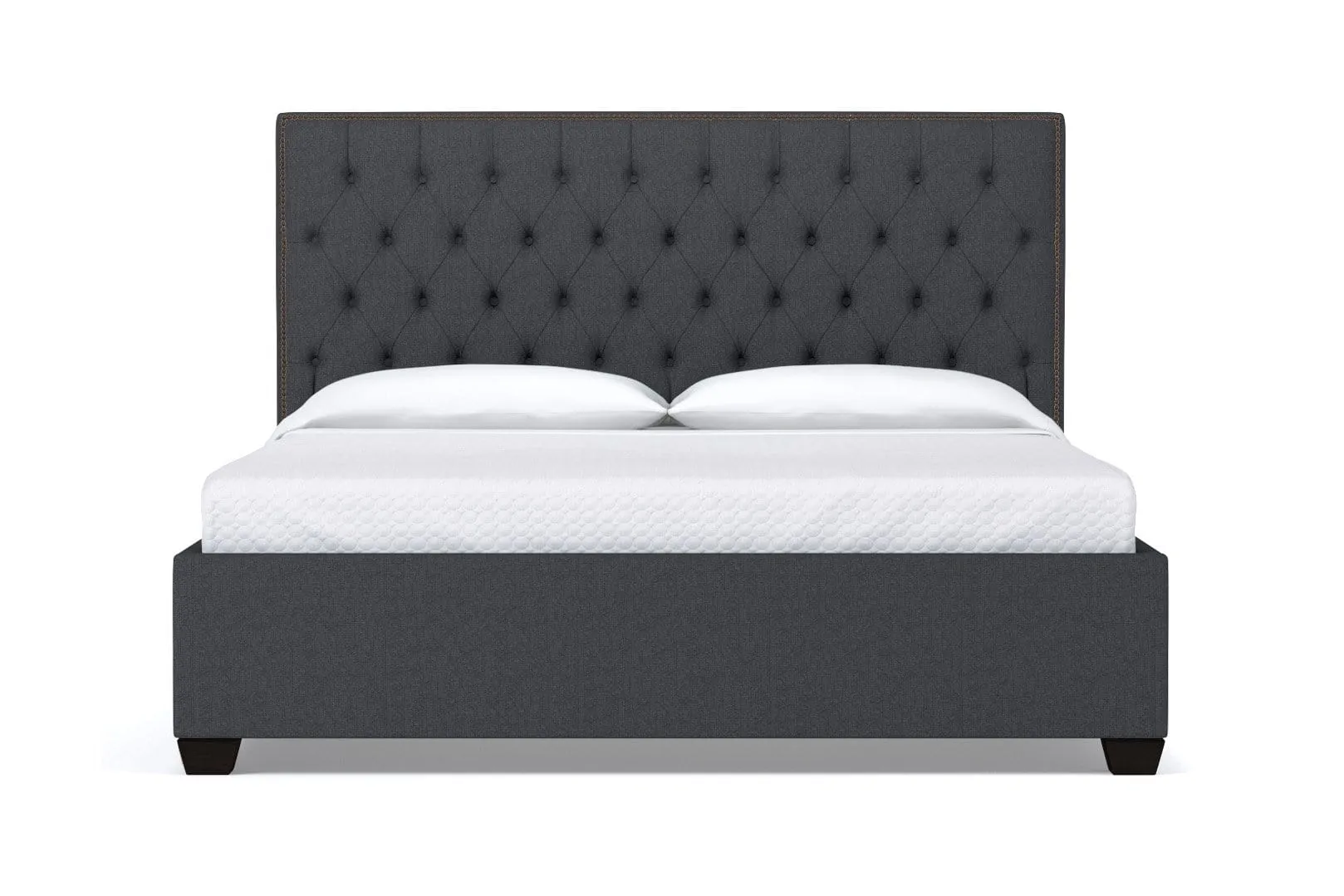 Huntley Drive Upholstered Bed :: Leg Finish: Espresso / Size: Queen Size