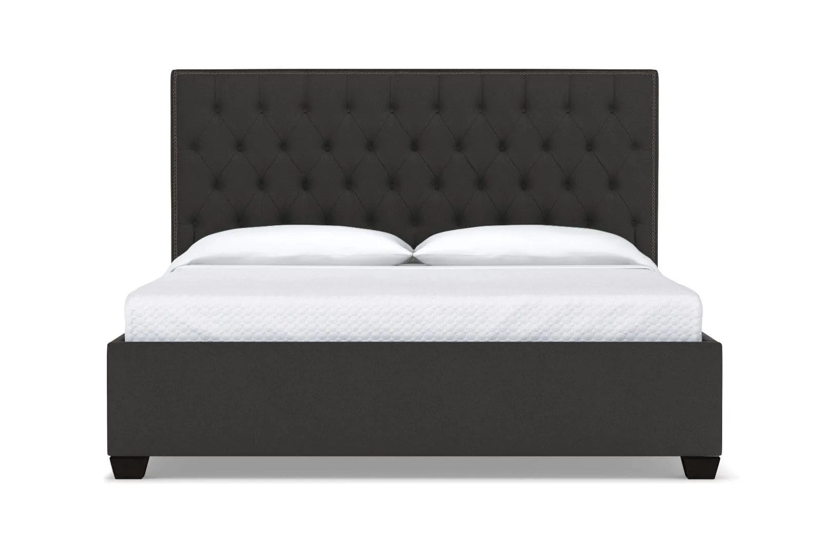 Huntley Drive Upholstered Bed :: Leg Finish: Espresso / Size: Queen Size