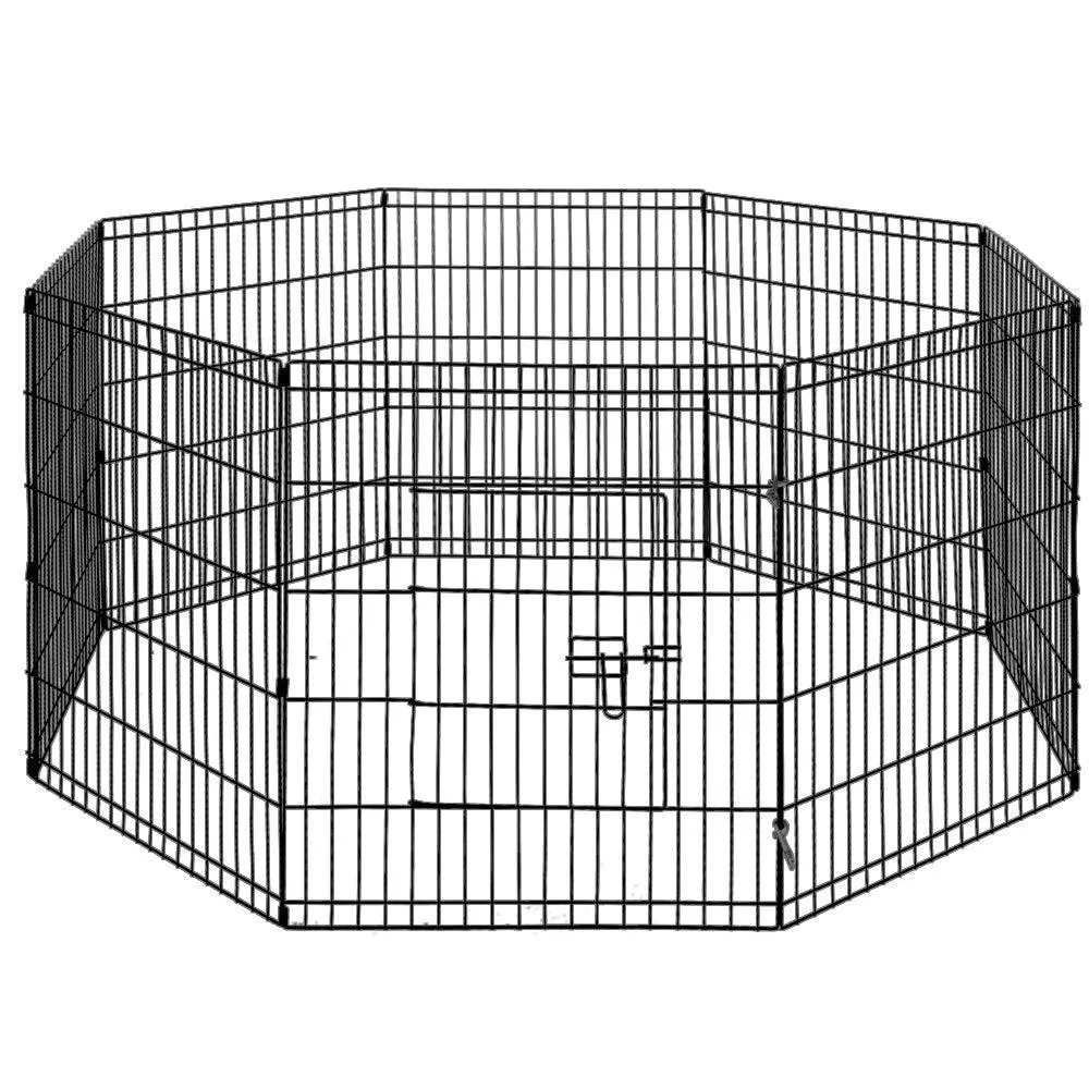 i.Pet Pet Playpen Dog Playpen 30'' 8 Panel Puppy Exercise Cage Enclosure Fence