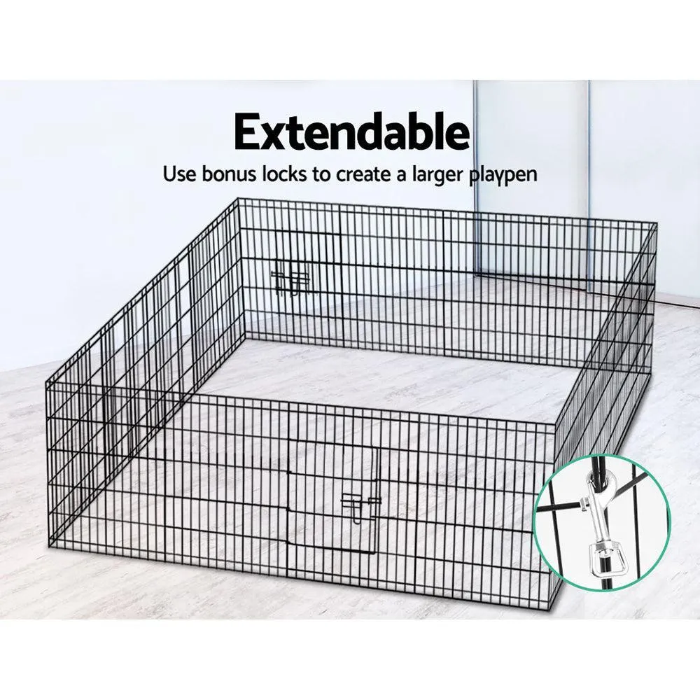 i.Pet Pet Playpen Dog Playpen 30'' 8 Panel Puppy Exercise Cage Enclosure Fence