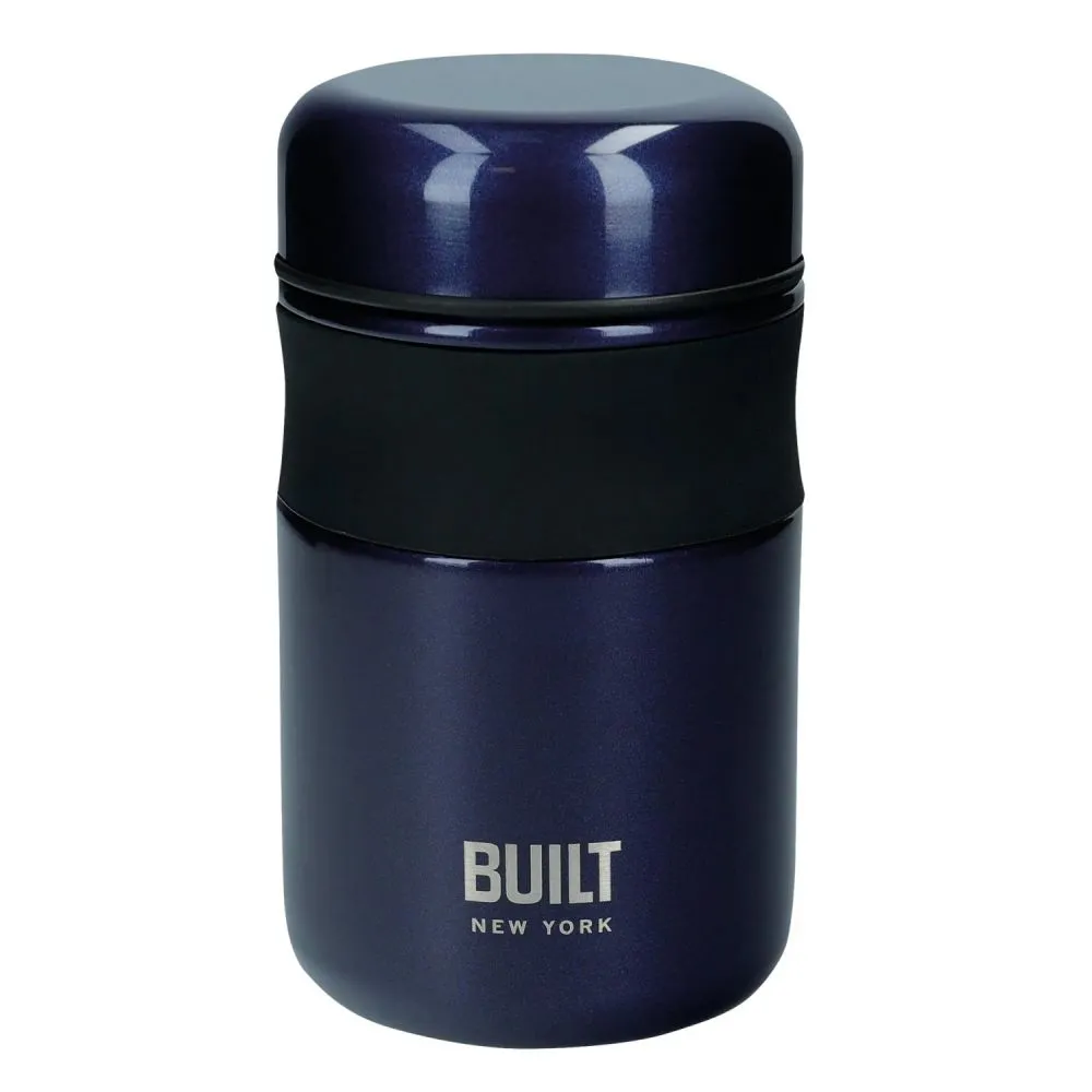 Kitchen Craft Built 490ml Food Jar Blue & Black