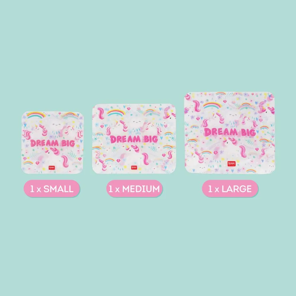 Legami Snack Bag 3pk - Unicorn