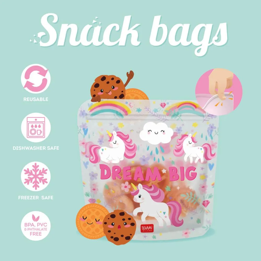 Legami Snack Bag 3pk - Unicorn