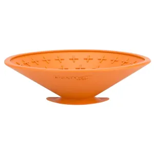 LickiMat 19cm Orange Splash Slow Dog Feeder Bowl