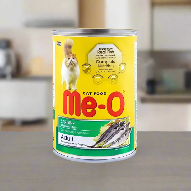 Me-O Canned Adult Cat Food - Sardine in Prawn Jelly 400gm