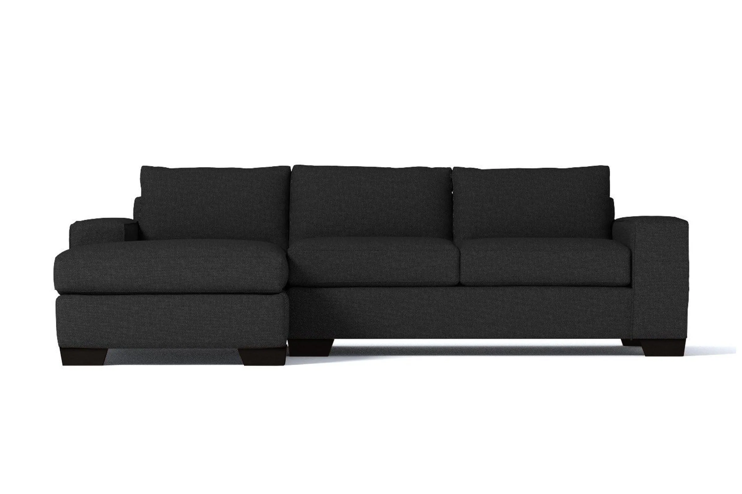 Melrose 2pc Sectional Sofa :: Leg Finish: Espresso / Configuration: LAF - Chaise on the Left