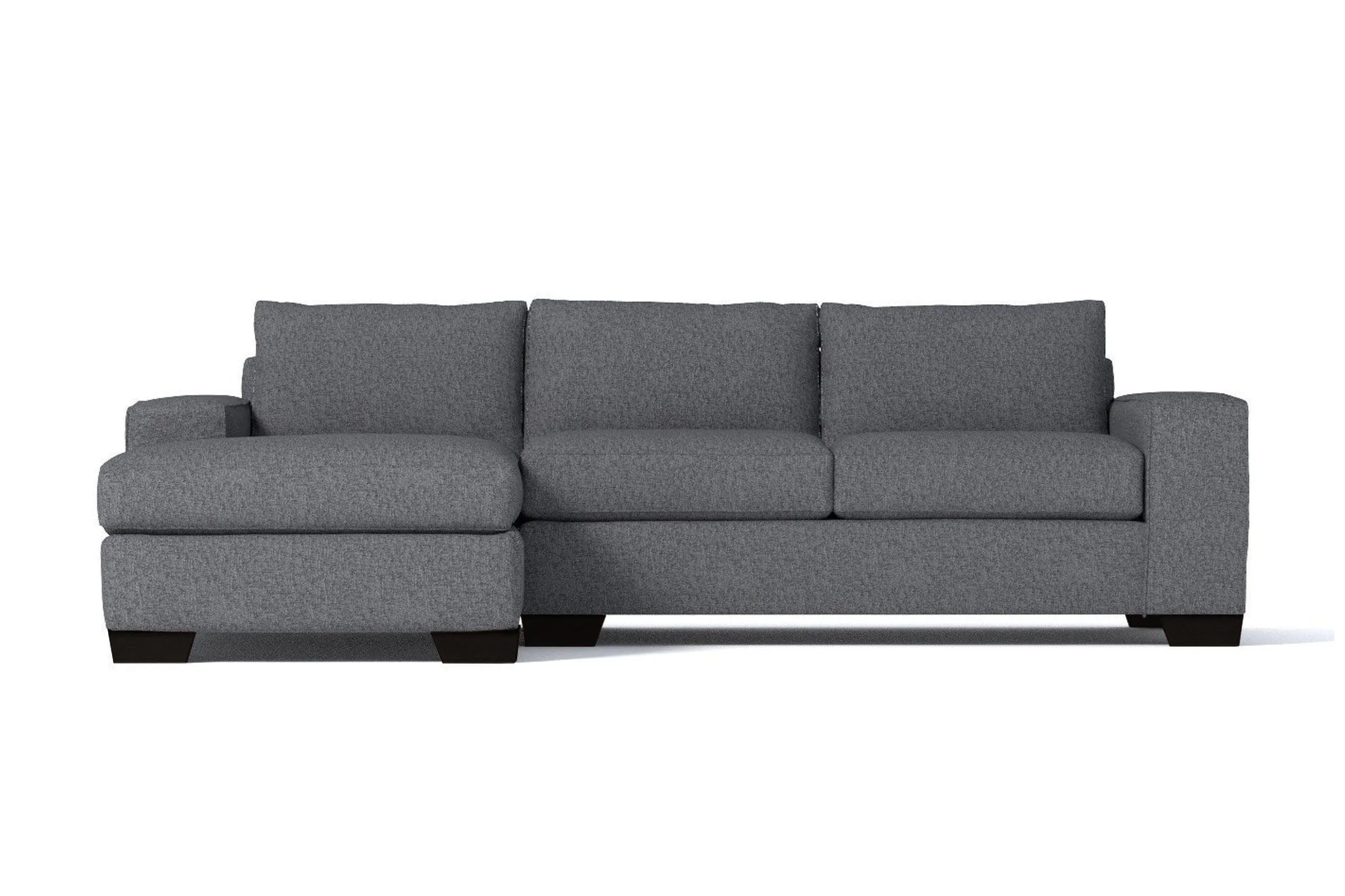 Melrose 2pc Sectional Sofa :: Leg Finish: Espresso / Configuration: LAF - Chaise on the Left