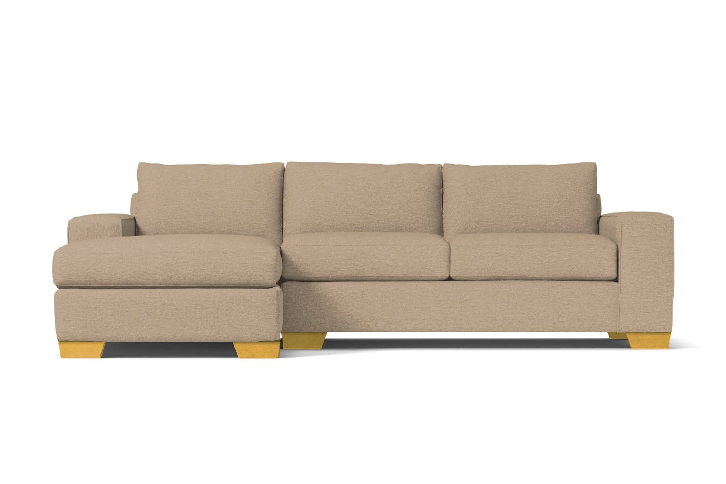 Melrose 2pc Sectional Sofa :: Leg Finish: Natural / Configuration: LAF - Chaise on the Left