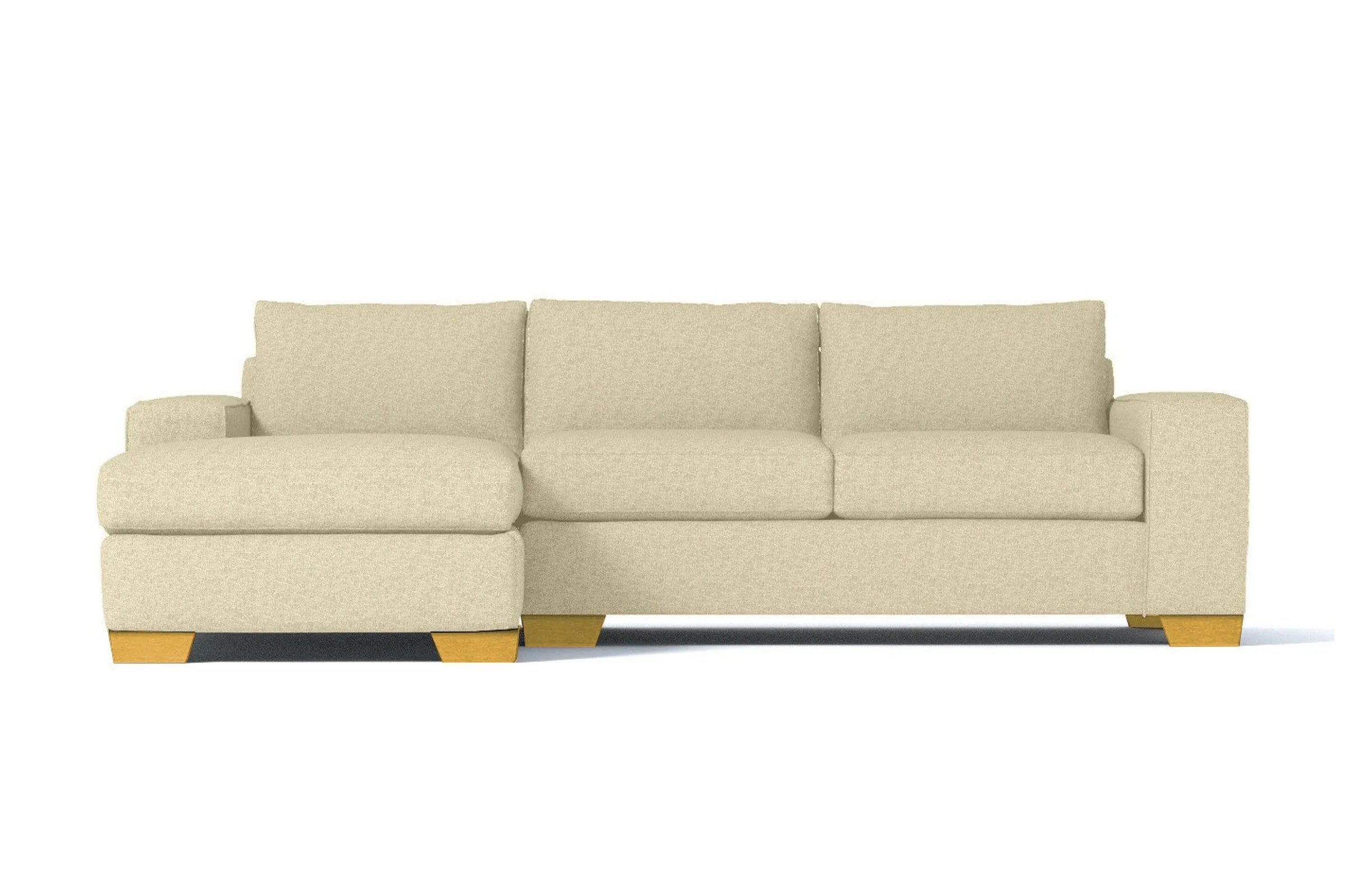 Melrose 2pc Sectional Sofa :: Leg Finish: Natural / Configuration: LAF - Chaise on the Left